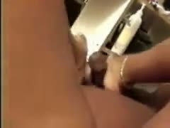 With these immaculate feet, my novice wife gives me a really good footjob.